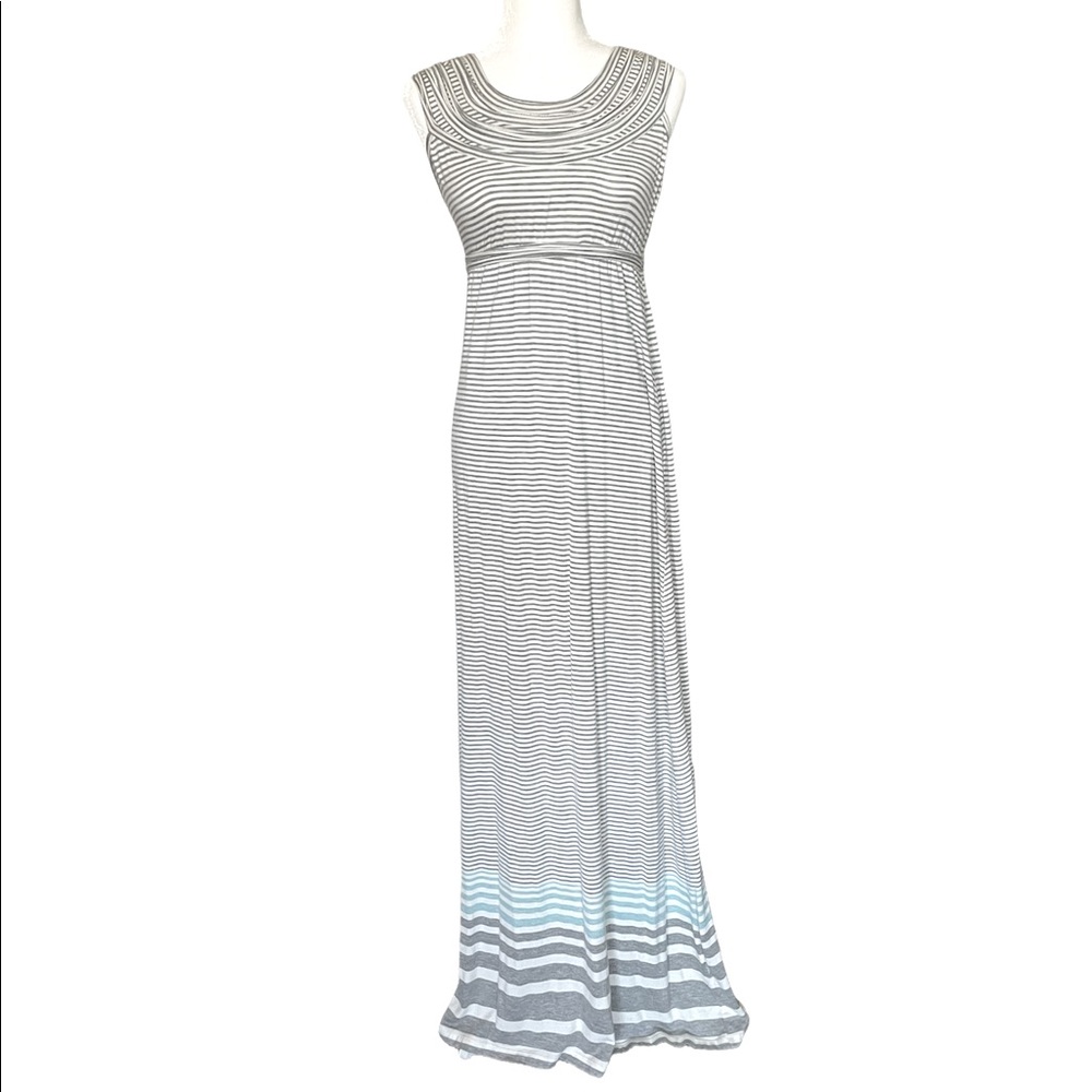Studio M Maxi Stripped Dress in Medium